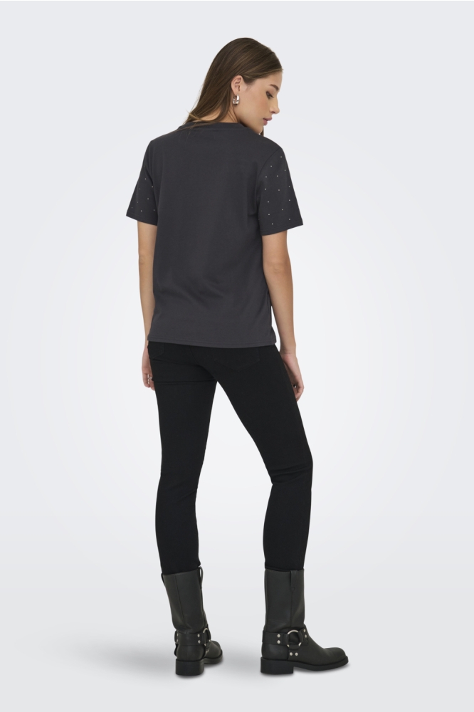 ONLMONJA S/S STUDS TEE JRS 15340939 Phantom/STUDS
